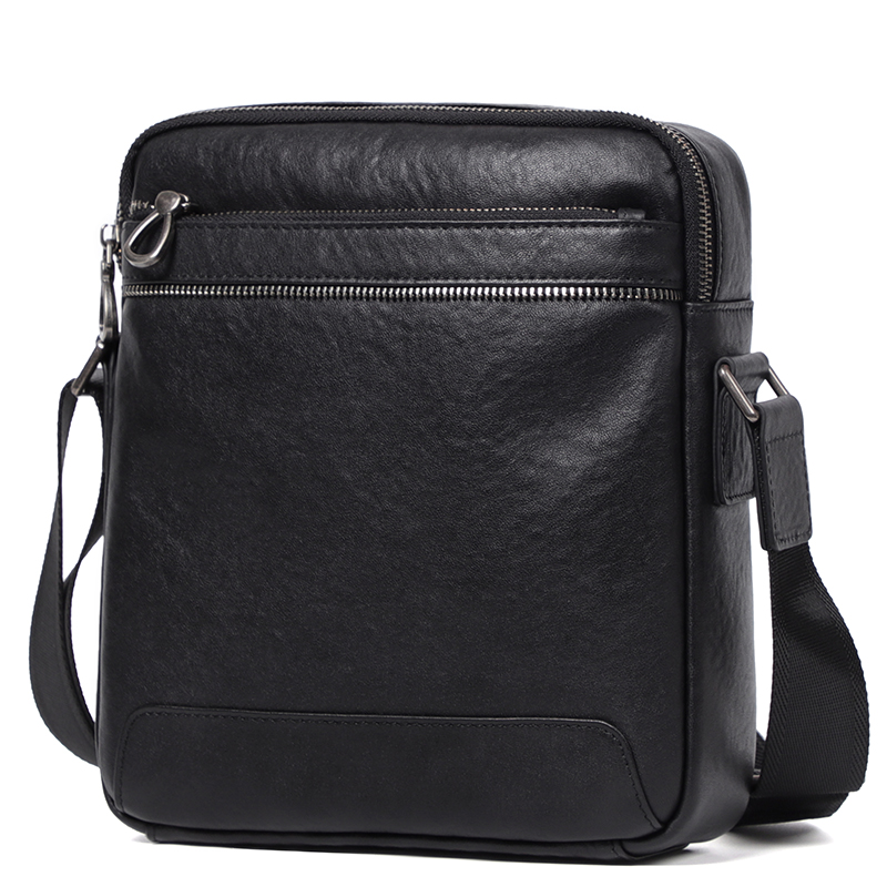 Leather Work Bag Men - Cuir véritable hommes sac à bandoulière