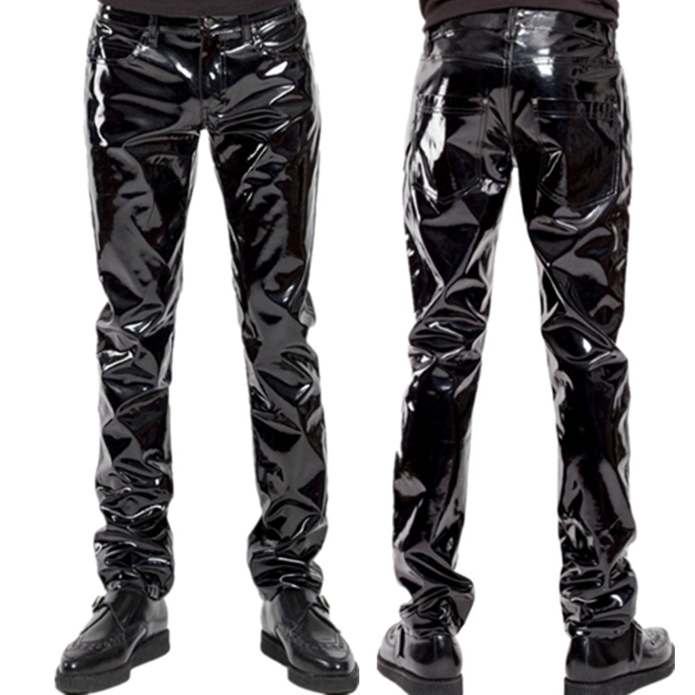 Leather Work Pants - Pantalon en Latex PVC brillant pour