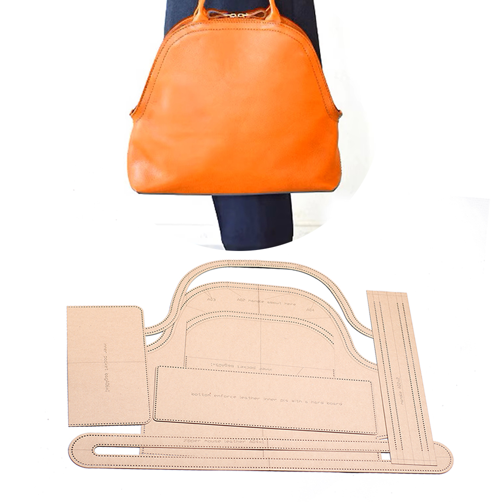 Leatherwork Templates - Sac à main en cuir kraft,