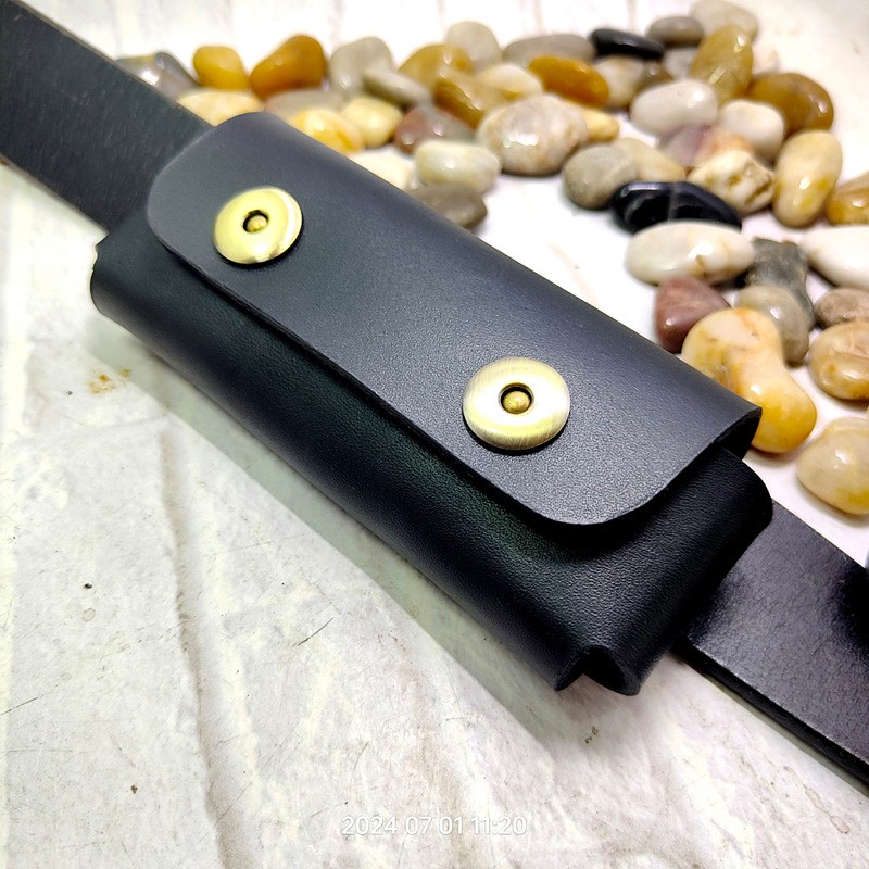 Leatherwork Knives - Couteau Pliant Horizontal Holster Ceinture Pack