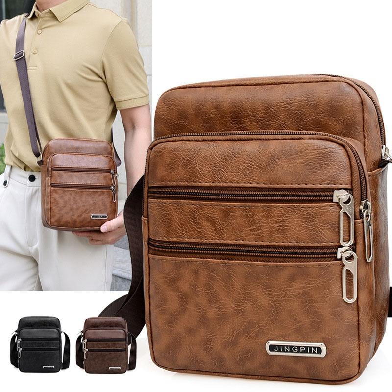 Leather Work Bag Men - Sacs à bandoulière en cuir PU