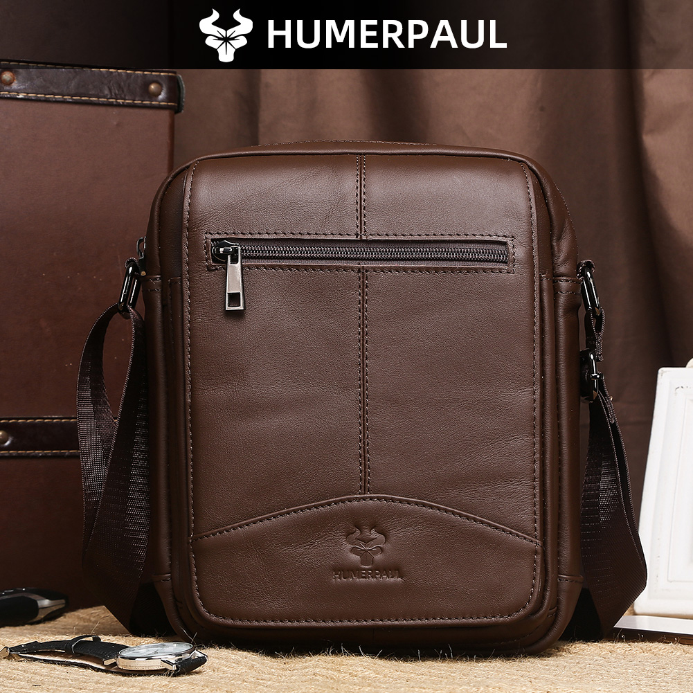 HUMERPAUL Sac à bandoulière en - Leather Work Bag Men avis et prix