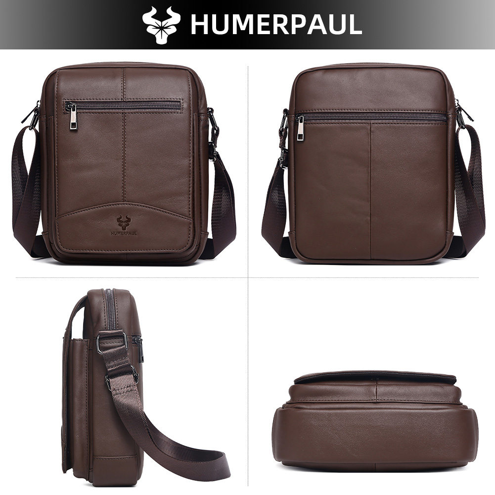 HUMERPAUL Sac à bandoulière en - Leather Work Bag Men avis et prix