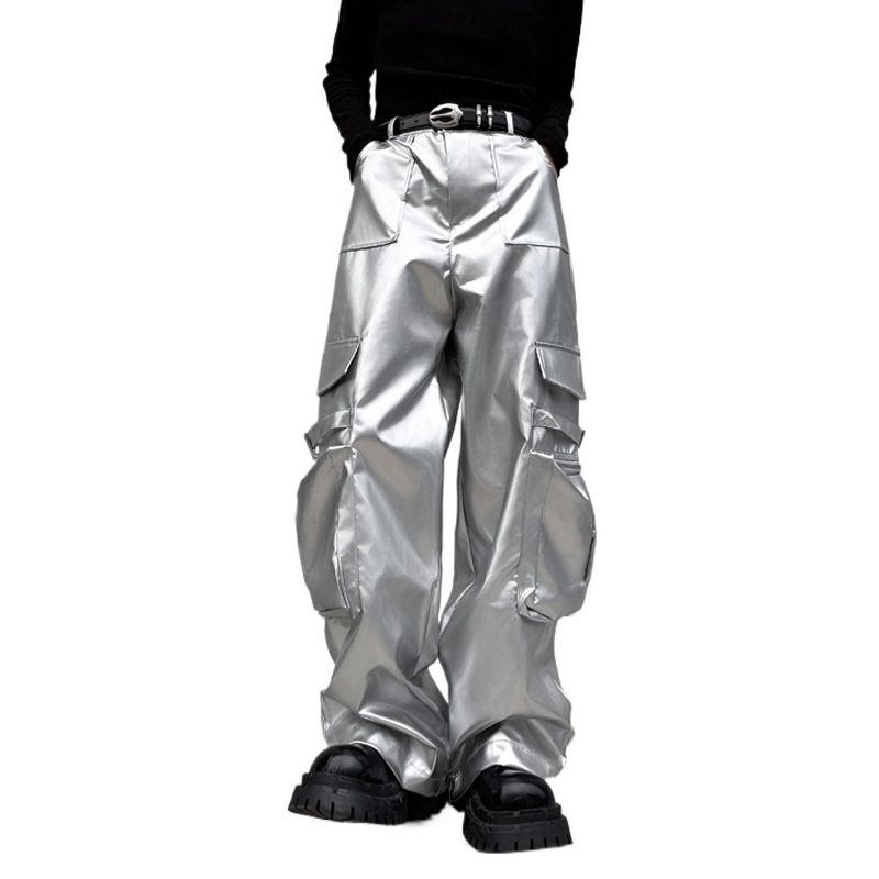 Pantalon en cuir argenté pour  - Leather Work Pants avis et prix