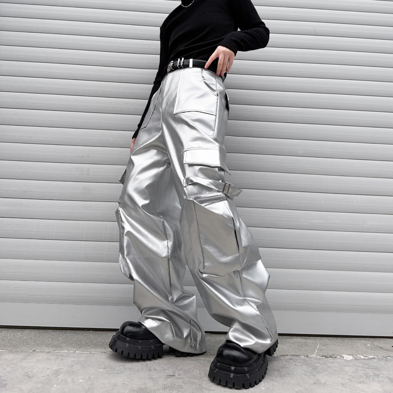 Pantalon en cuir argenté pour  - Leather Work Pants avis et prix