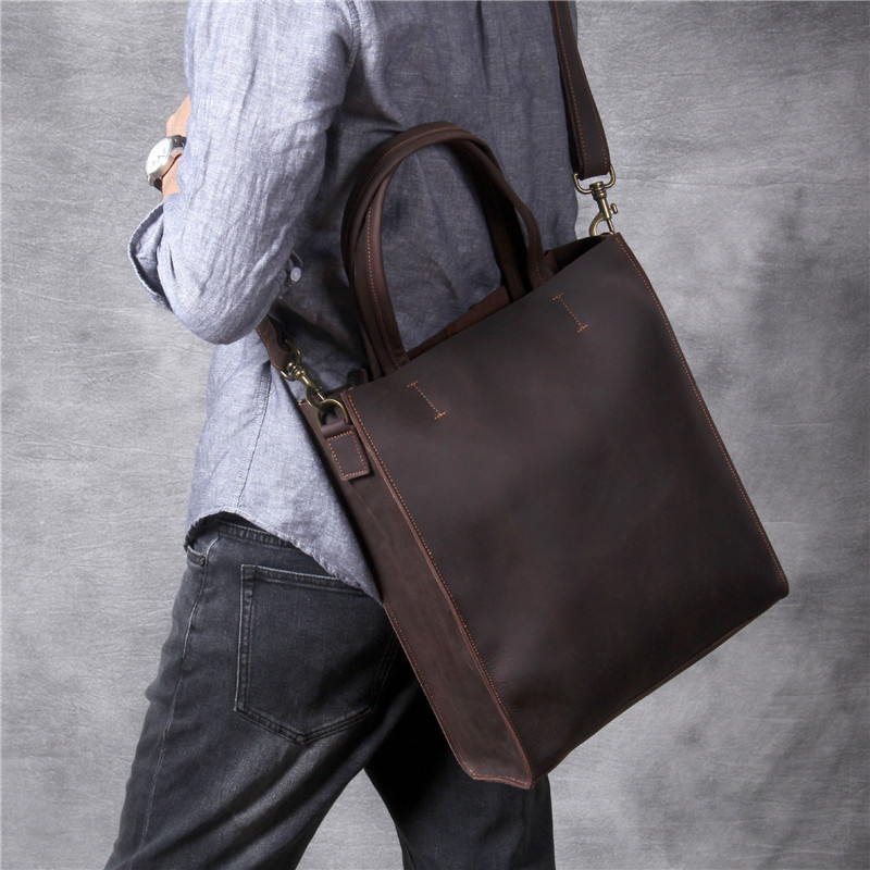 Sac fourre-tout Vintage en cui - Leatherwork Workshop avis et prix