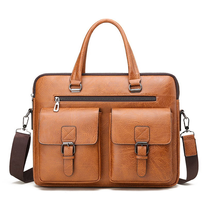 Marque de luxe homme mallette  - Leather Work Bag Men avis et prix