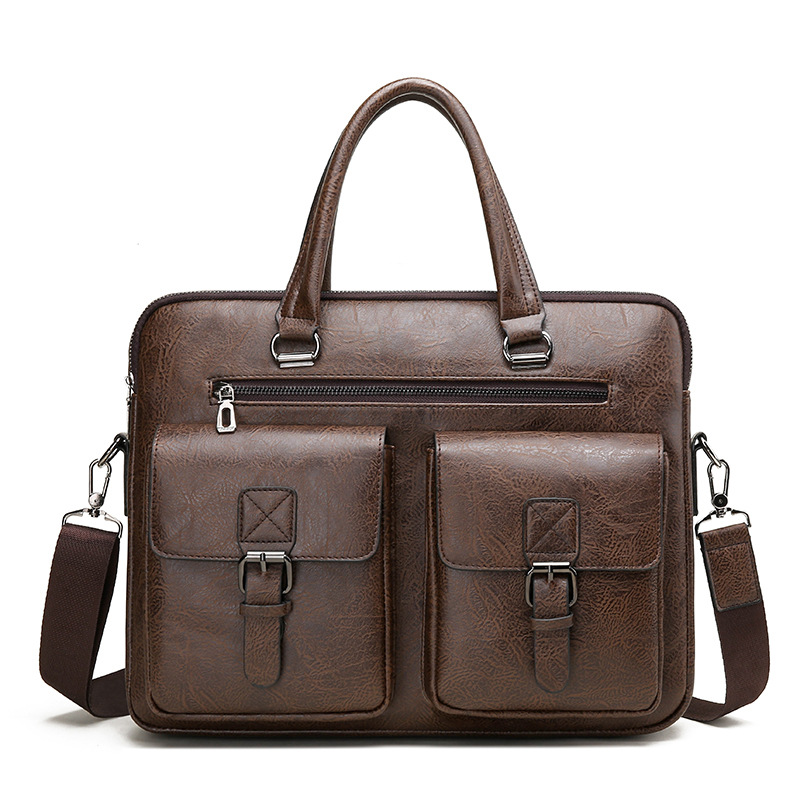 Marque de luxe homme mallette  - Leather Work Bag Men avis et prix