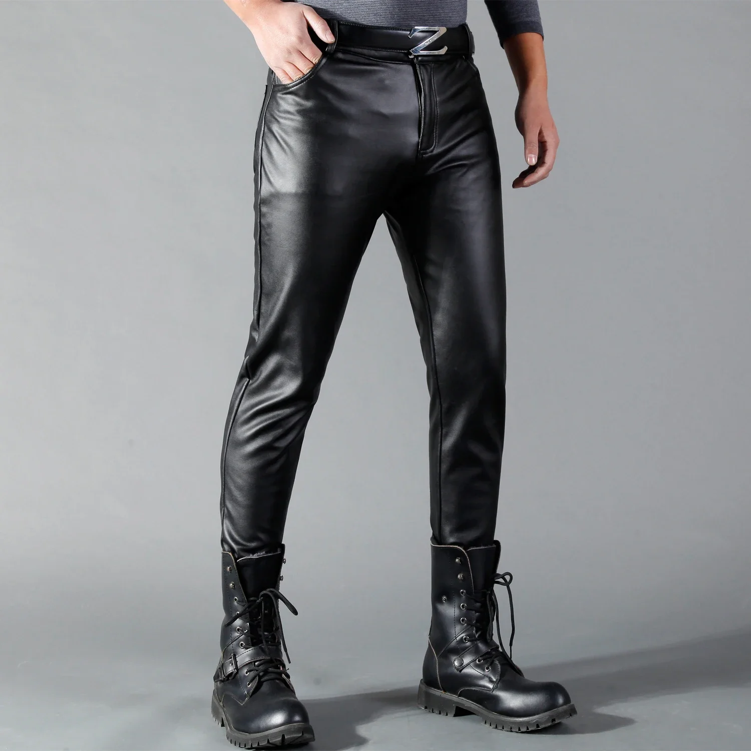 Pantalon en cuir pour hommes,  - Leather Work Pants avis et prix