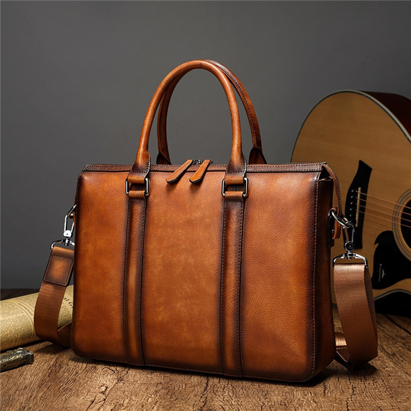 Porte-documents en cuir pleine - Leather Work Bag Men avis et prix