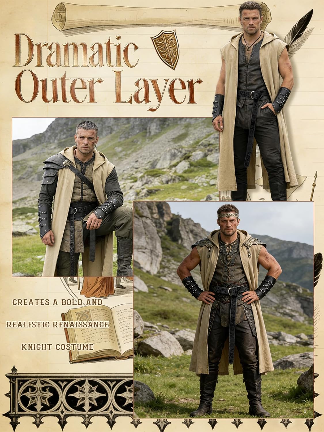 Ensemble de costumes Renaissan - Leatherwork Belt avis et prix