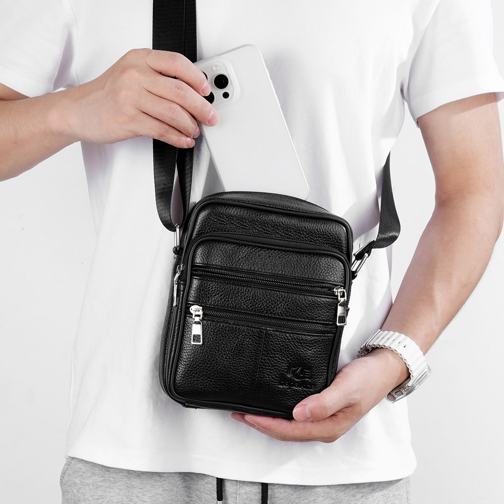 Sac à bandoulière pour hommes, - Leather Work Bag Men avis et prix