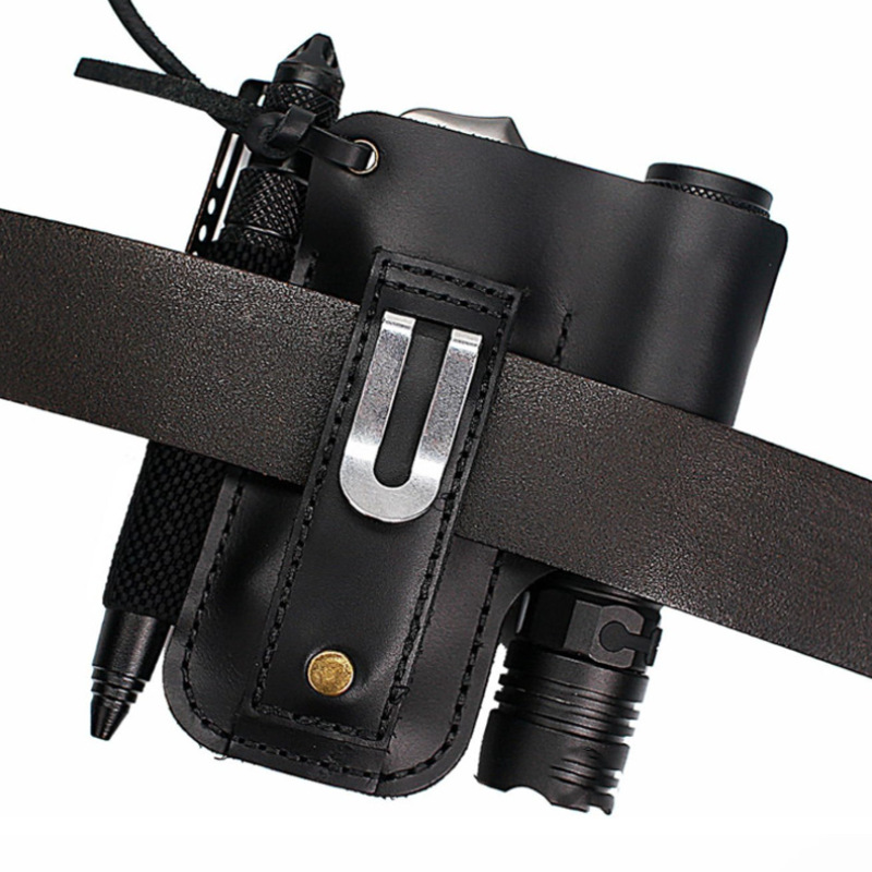 Étui en cuir EDC pour lampe to - Leatherwork Knives avis et prix