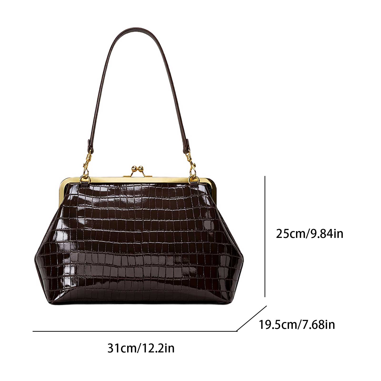 Sac à main en cuir PU avec fer - Leatherwork Workshop avis et prix