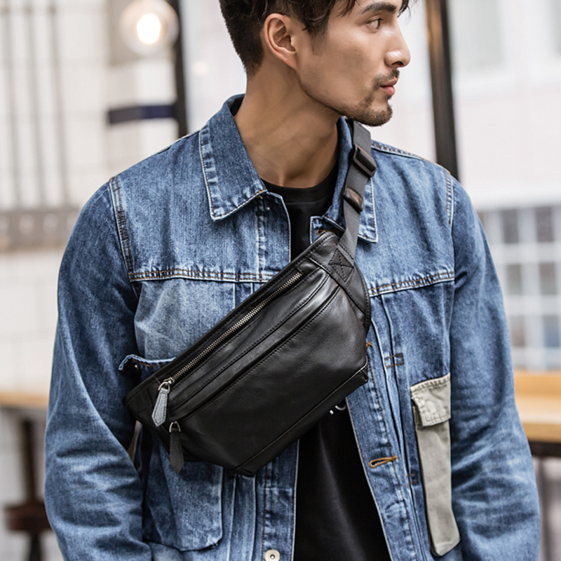 Nouveau sac banane homme en cu - Leatherwork Belt avis et prix
