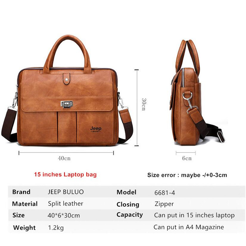 Sacoche en cuir pour homme Jee - Leather Work Bag Men avis et prix