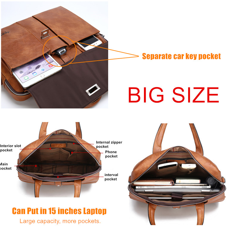 Sacoche en cuir pour homme Jee - Leather Work Bag Men avis et prix