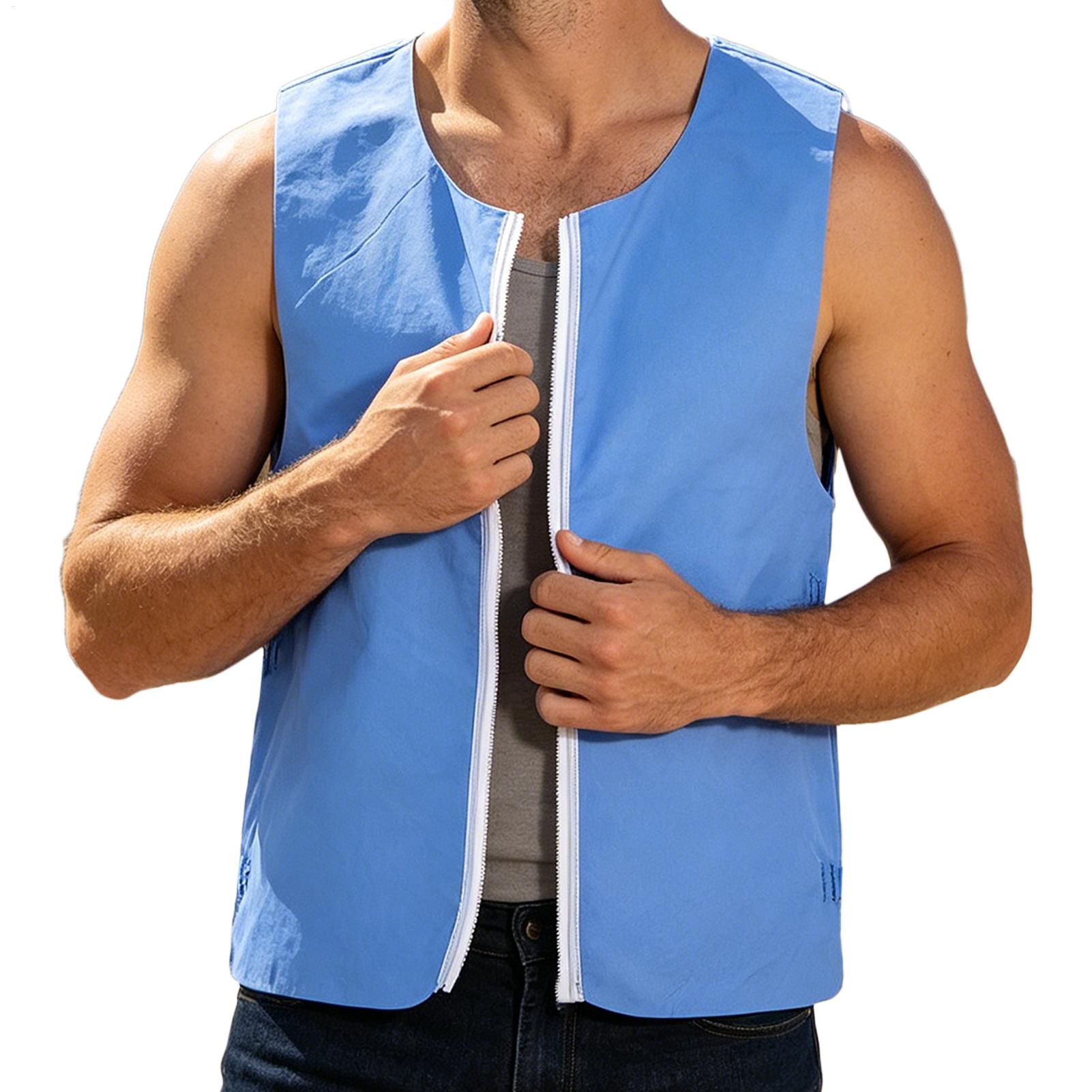Gilet rafraîchissant réutilisa - Leather Work Vest For Men avis et prix