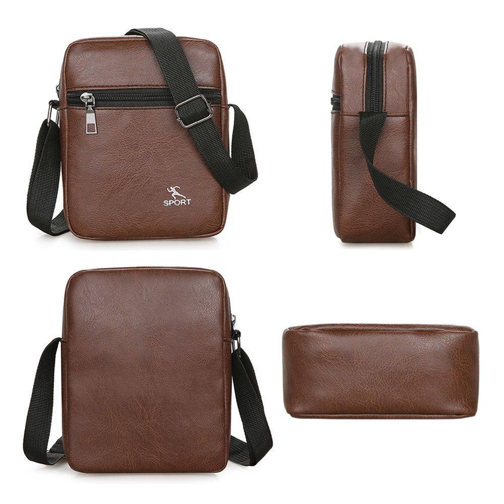 Sac messager à bandoulière en  - Leather Work Bag Men avis et prix