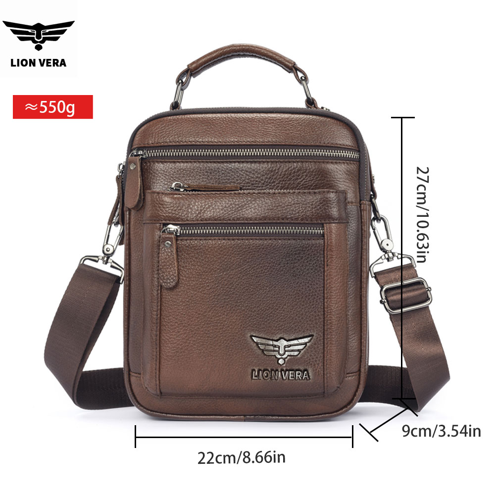 Sac à bandoulière pour homme L - Leather Work Bag Men avis et prix