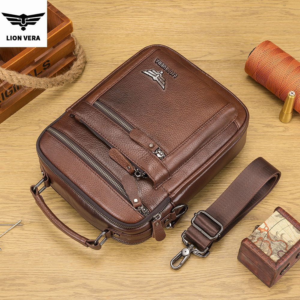 Sac à bandoulière pour homme L - Leather Work Bag Men avis et prix