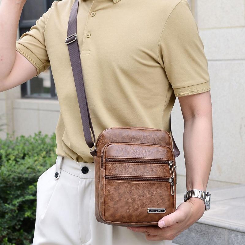 Sacs à bandoulière en cuir PU  - Leather Work Bag Men avis et prix