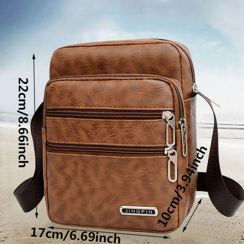 Sacs à bandoulière en cuir PU  - Leather Work Bag Men avis et prix